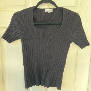 Calvin Klein Black Short, Soft-stretch, short-sleeve top, women’s small